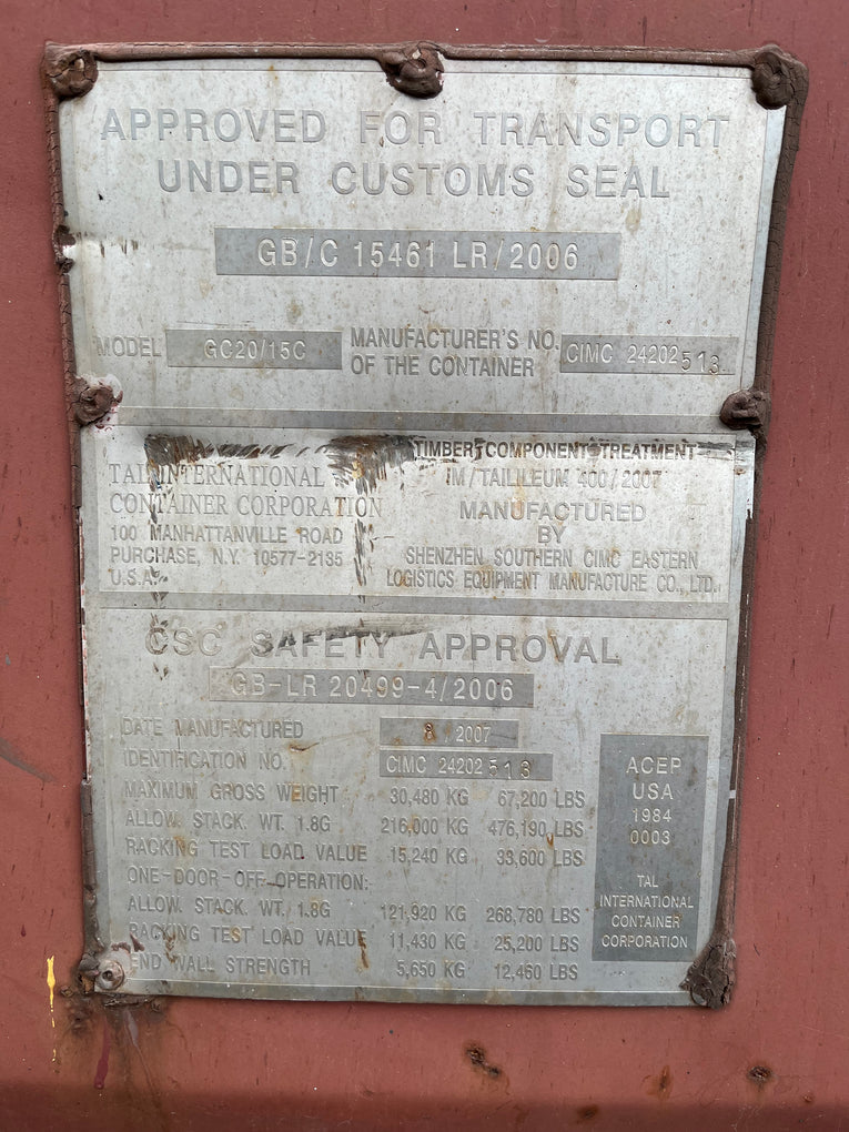 20' Cargo Worthy TRLU 9620592