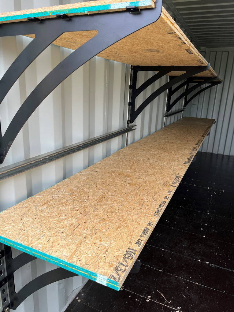 Shelving Systems for 20' Containers - Up to 2x the storage space