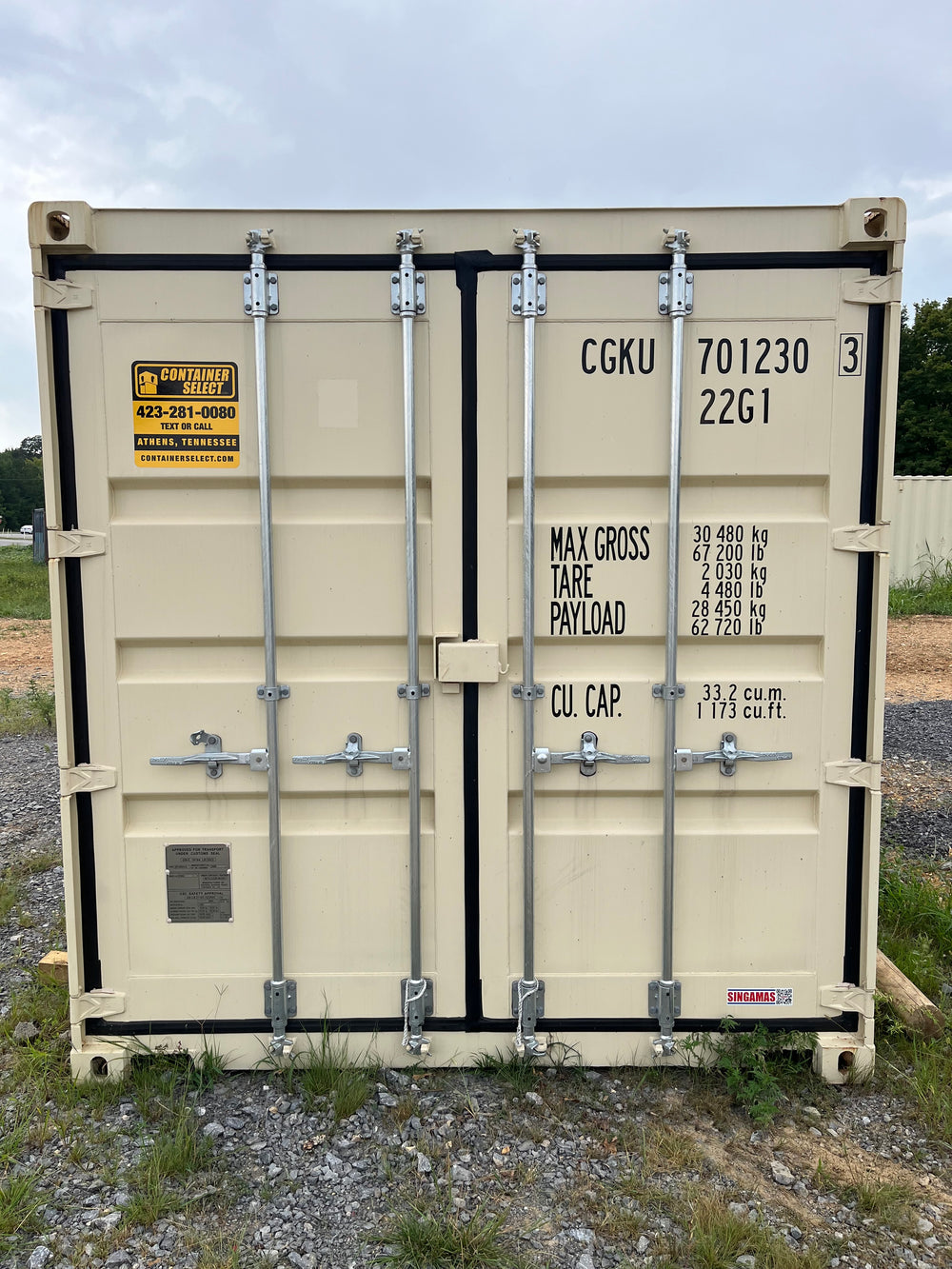 20' New One Trip Container - CGKU 7012303
