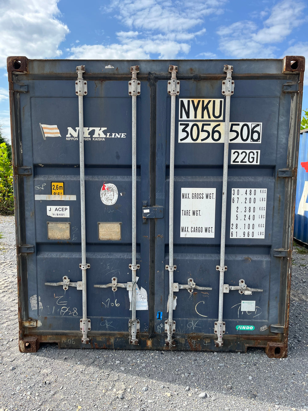 20' Cargo Worthy Container - NYKU 3056506