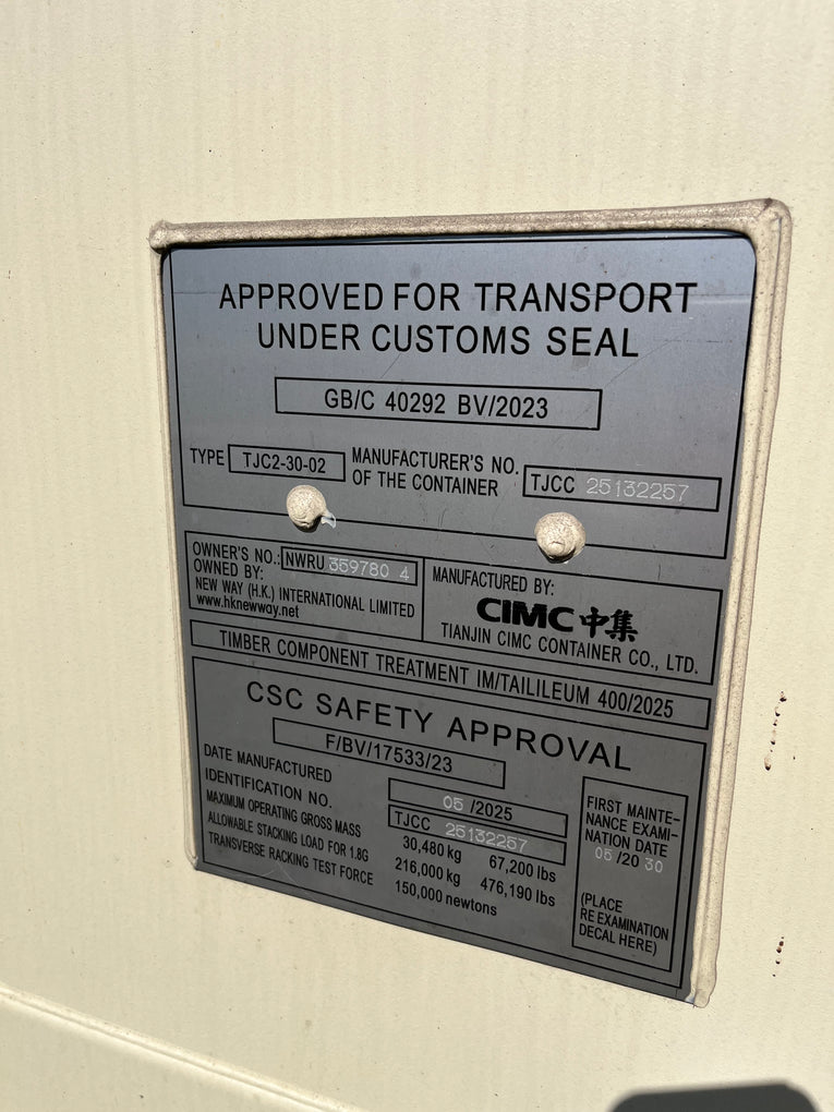 20' New One Trip Container - NWRU 3597804