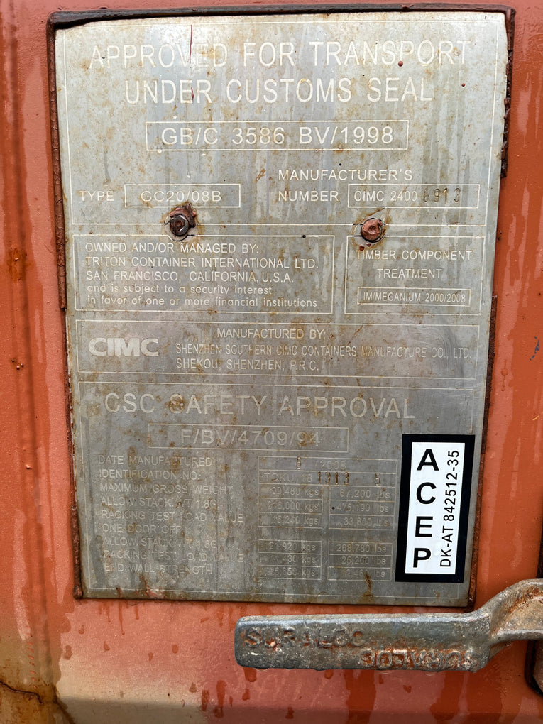 20' Used Container - TCKU 1813135