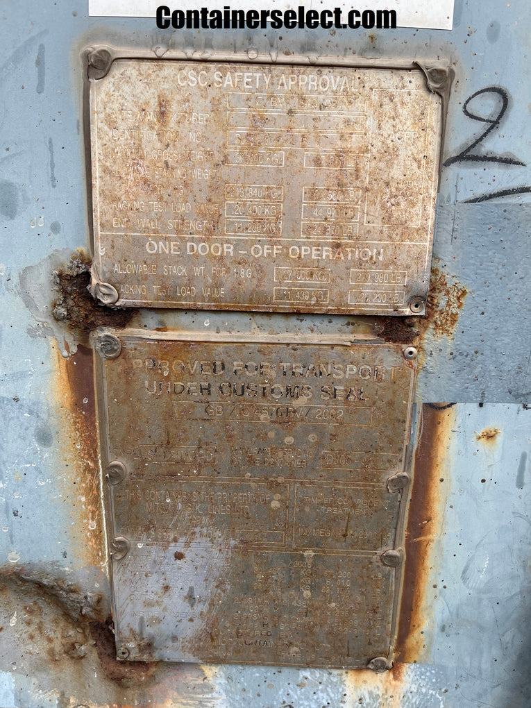 20' Cargo Worthy Container - MOAU 0601606